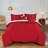Microfiber Solid 9-Piece Bedding Set – Quilted Comforter, Sheets & Decor Pillow Bundle
