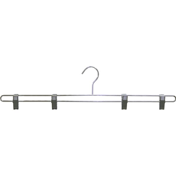 Hanger Central Recycled Black Heavy Duty Plastic Shirt Hangers with Polished Metal Swivel Hooks, 19 inch, 50 Set