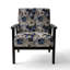 Chaise d'appoint florale Cobalt-6885770