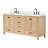 Cambridge 73'' Double Bathroom Vanity with White Quartz Top-377426046-377426047