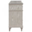 Commode et commode en chêne argenté, rangement polyvalent pour chambre à coucher / salon