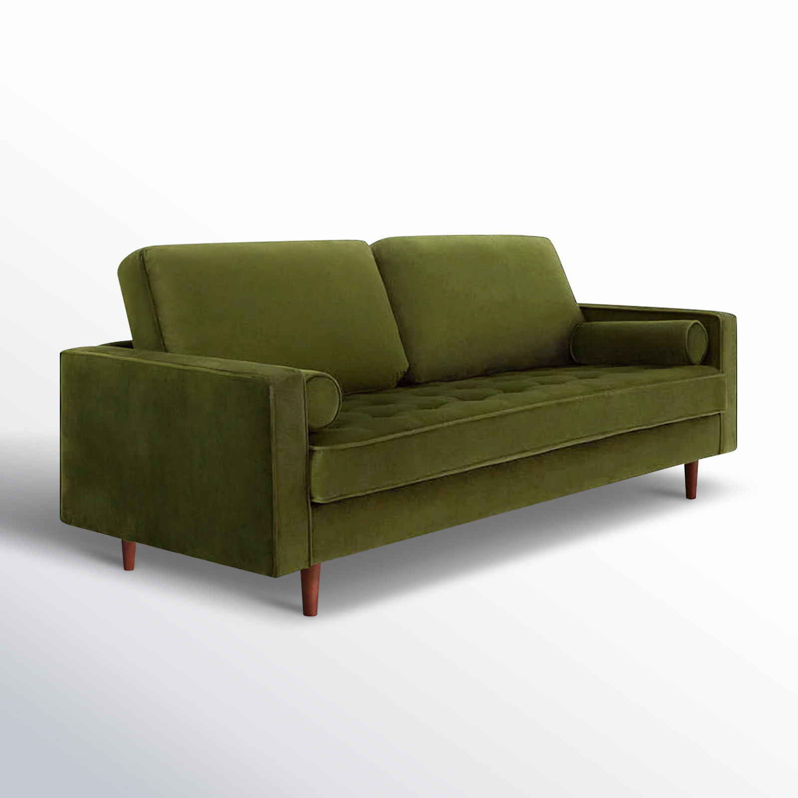 Pritchett 83" Velvet Sofa, Bella Forest Performance Velvet