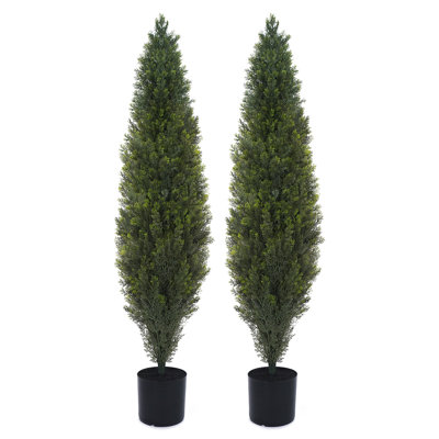 2 cèdres artificiels 5 pi