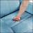 Luxury Blue Leather Glider Recliner With Swivel Motion, Solid Wood Frame, And High-Density Foam For Ultimate Comfort