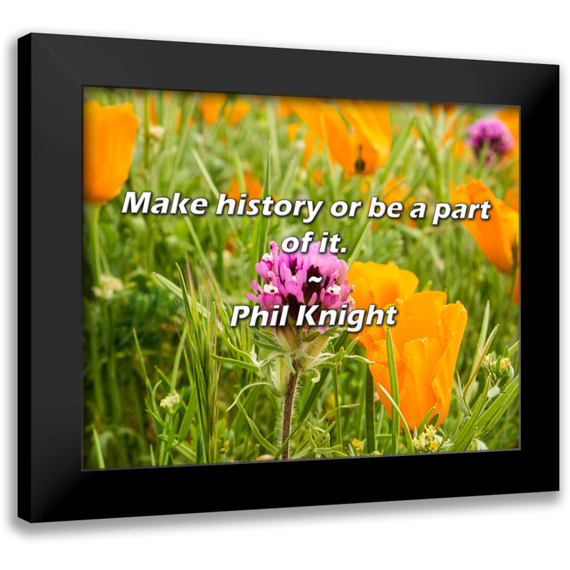 Phil Knight Citation: Faites l'histoire ou en faites partie.