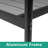 6 - Person Aluminum Patio Dining Set With Stackable Chairs And Umbrella Hole-240685470