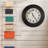 Derriey American Plastic Wall Clock 20 Inch - Black