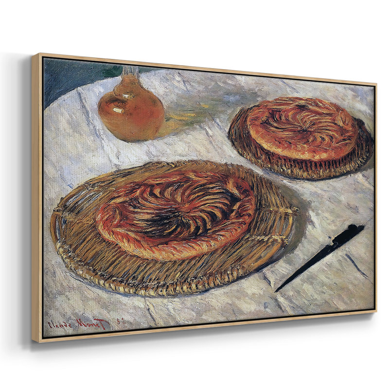 Les Galettes, 1882 - reproduction sur toile avec cadre flottant, H 27 po x l 41 po x P 2 po, Naturel