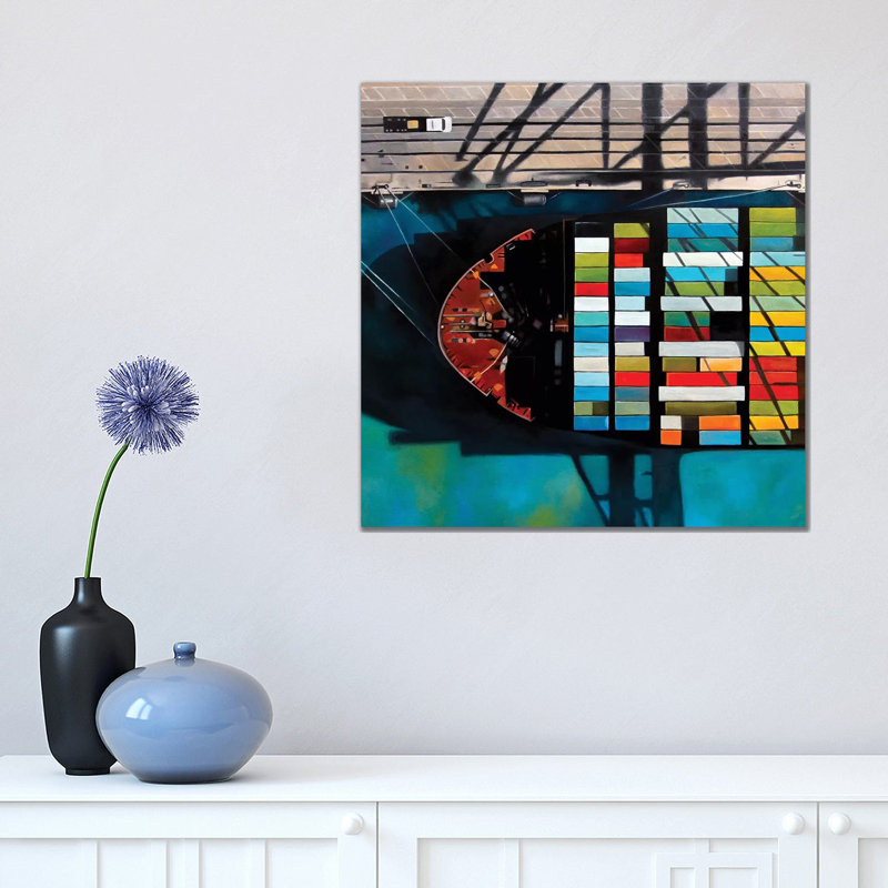 Miami by Antony Squizzato - Wrapped Canvas Print, 45.72cm H x 45.72cm W x 1.9cm D