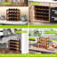16 Bottle Wine Bottle Rack Brown