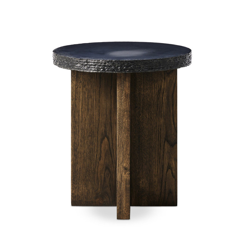 Mezes Nesting End Table-Large-Natural Basalt