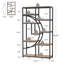 175cm H x 95cm W Iron Etagere Bookcase-2015422597