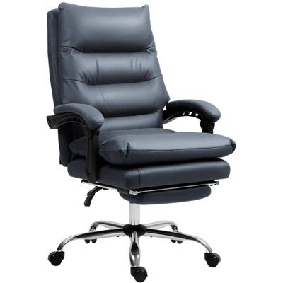 Massage Office Chair, Heated Reclining Chair with Footrest
