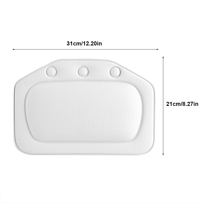 Coussin de salle de bain rembourré à mousse douce