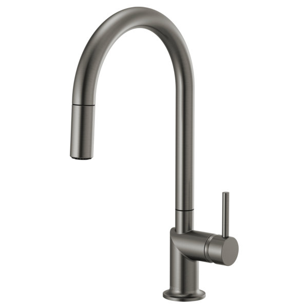 Odin® Pull-Down Faucet with Arc Spout, Luxe Steel, Lever