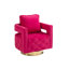 Fauteuil d'appoint pivotant - Fauteuil d'appoint moderne avec coussin, fauteuil d'appoint en velours avec bouton capitonné pour le salon, la chambre à coucher, le bureau-887311812