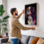 Neon Spaniel Modern - Wrapped Canvas-1379168954-1379168838