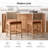 Helianthe Modern Counter Stool with Woven Rope Back（Set of 2）-475401663
