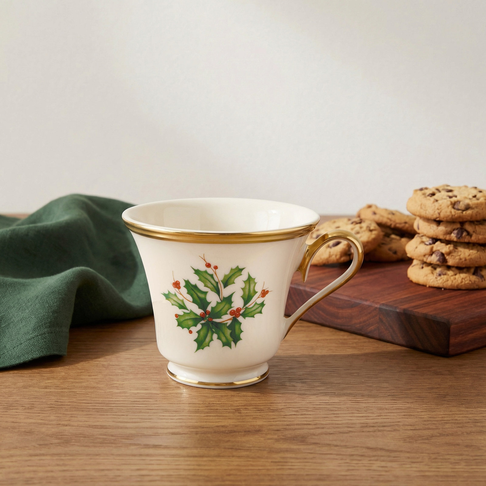 Holiday Porcelain Teacup