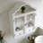 Solid Wood Wall Cabinet with Elegant Wave-733906710
