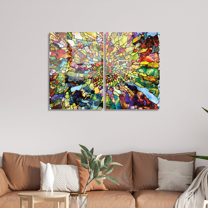 2 pièces, sans cadre, impression sur verre, L 20 po x H 28 po