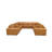 Tunzionkin Leather Match Reclining Modular Sectional-809442318