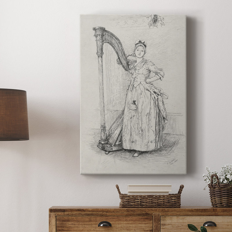 Croquis rétro XL III - galerie Cavas sur mesure, H 18 po x l 12 po