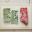 Serviettes en coton imprimé à la planche avec motif floral-533005516