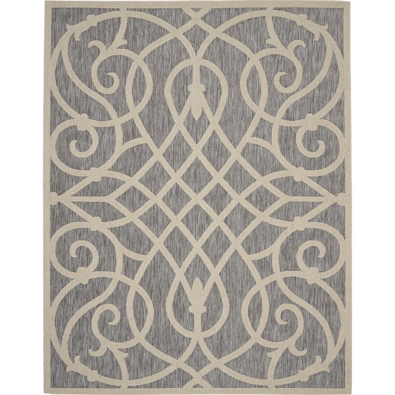 Tapis gris Therese, Rectangle 7 pi 10 po x 9 pi 10 po