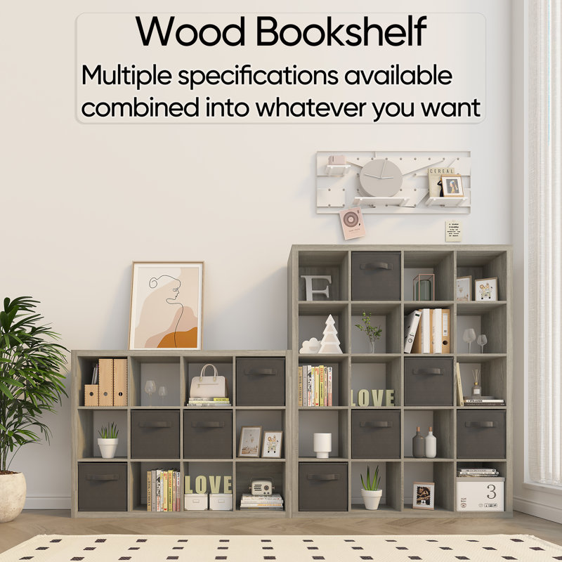 20-Cube Storage Bookshelf - Multifunctional Display Shelf for Living Room, Bedroom & Home Office