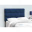Lit, taille simple, tapissier, chambre à coucher, cadre seulement, juvénile, velours bleu, transitionnel-1031366500