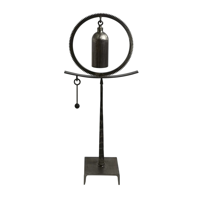 Taper Spring Sound Sculpture-Natural Iron