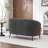 Stith Upholstered Velvet Loveseat With Black Legs-298365508