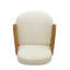 Chaise d'appoint en velours avec structure en bois élégante et stable-686719650