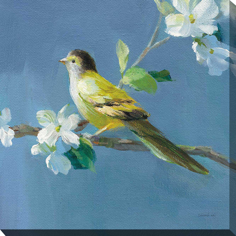 Le printemps dans le quartier V - Peinture, Toile tendue, H 18 po x l 18 po x P 1 po