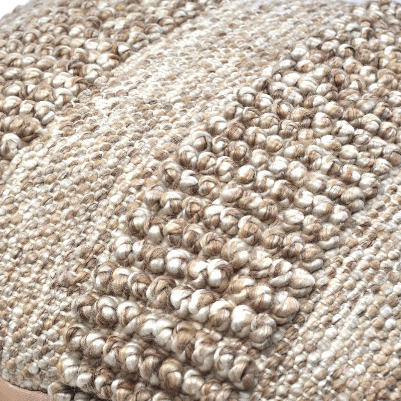Housse de coussin Fernan, Gris foncé, H 18 po x l 18 po, Polyester/ Bourre en polyester