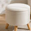 Tabouret rond avec repose-pieds HOMcom-1568792911
