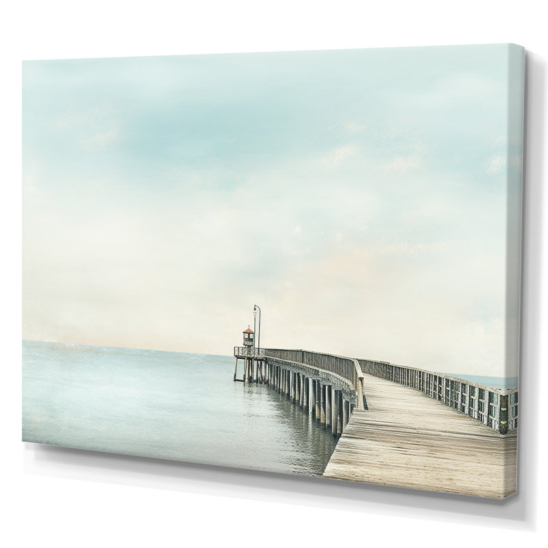 Radcliff - salon d'art mural plage et océan, H 30 po x l 40 po x P 1,5 po, Toile tendue