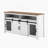 Accent Cabinet, Sideboard With Sliding Barn Door, Farmhouse Buffet With Open Storage For Living Room, Hallway,Kitchen, Office-94231288