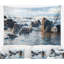 Tapisserie bleu rocky seaside seascape-28486991