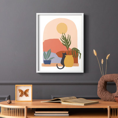 Papier, scène I, reproduction encadrée - bois massif