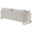 Baber Upholstered Curved Track Arm Sofa Beige-455431382