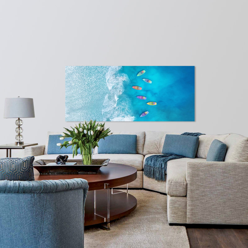Pacific Pastels Print, Acrylic, 36" H x 84" W x 1.5" D