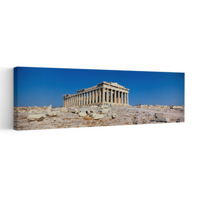Parthenon Athens Greece by Collezione Panoramica - Wrapped Canvas Panoramic Print