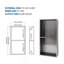 Double tablette 13 "x 25" en acier inoxydable pour niche de douche, bronze industriel-1860333739