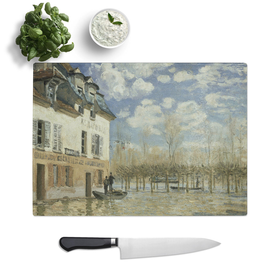 The Flood at Port-Marly by Alfred Sisley Chopping Board