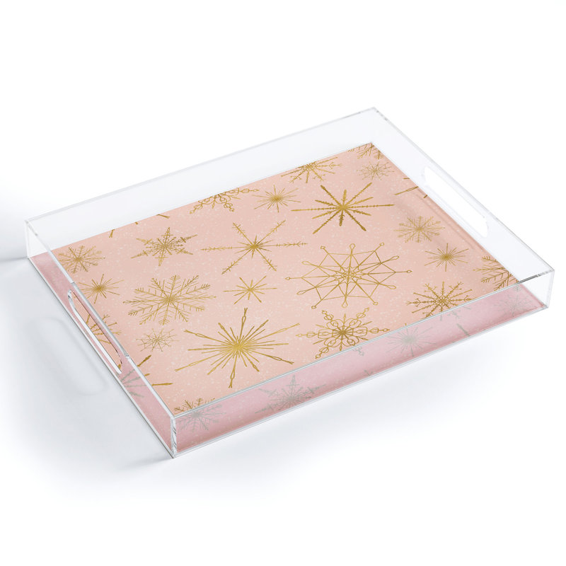 Delani Plastic / Acrylic Tray, 1" H x 8" W x 6" L