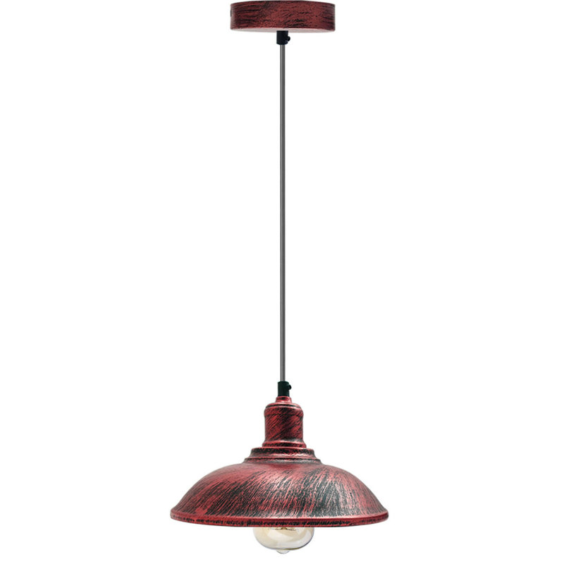 Colusa 1 - Light Dome Pendant, Rustic Red