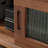 Modern simple black walnut TV cabinet-108062360