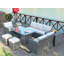 Ensemble de conversation en osier / rotin pour 6 personnes avec coussins-876315980-876315982